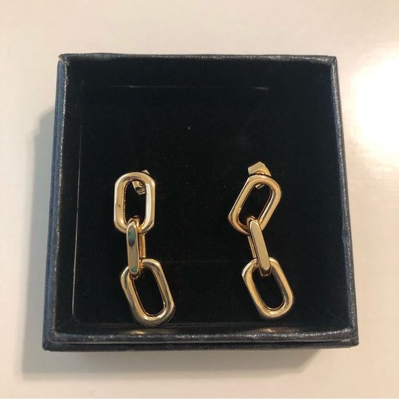 Jewelry - NIB Paperclip Chain Dangle Earrings